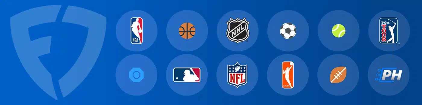 FanDuel desktop banner showcasing sports betting network variety