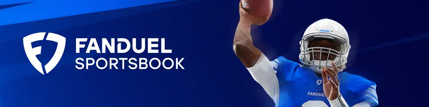 FanDuel desktop banner promoting online sports betting